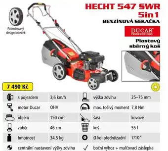 Hecht HECHT 547 SWR 5in1 Benzínová sekačka nabídka