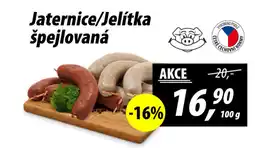 ZEMAN Jaternice/Jelitka špejlovaná nabídka