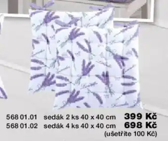 Decodoma 568 01.01 sedák 2 ks 40 x 40 cm nabídka