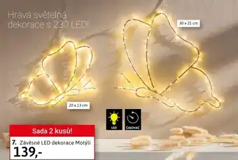 Velký Košík 7. Závěsné LED dekorace Motýli nabídka