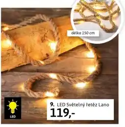 Velký Košík 9. LED Světelný řetěz Lano nabídka