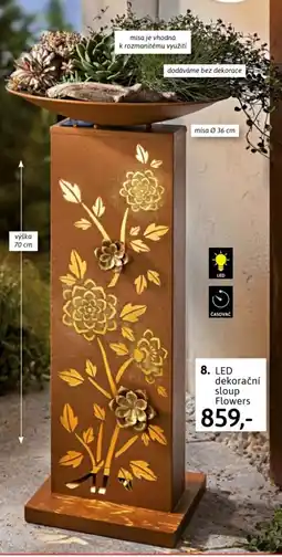 Velký Košík 8. LED dekorační sloup Flowers nabídka