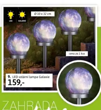 Velký Košík 9. LED solární lampa Galaxie nabídka