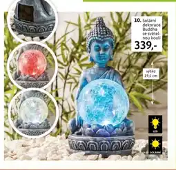 Velký Košík 10. Solární dekorace Buddha se světel- nou koulí nabídka