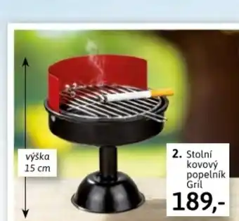 Velký Košík 2. Stolní kovový popelník Gril nabídka