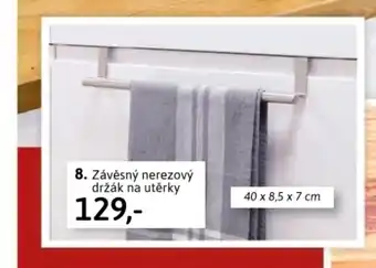 Velký Košík 8. Závěsný nerezový držák na utěrky nabídka