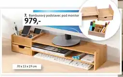 Velký Košík 7. Bambusový podstavec pod monitor nabídka