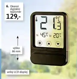 Velký Košík 6. Okenní digitální teploměr nabídka