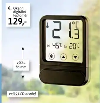 Velký Košík 6. Okenní digitální teploměr nabídka