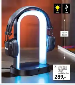 Velký Košík 7. Stojan na sluchátka s RGB osvětlením nabídka