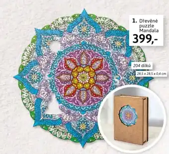 Velký Košík 1. Dřevěné puzzle Mandala nabídka