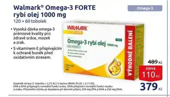 Benu WALMARK ® Omega-3 FORTE rybí olej 1000 mg nabídka