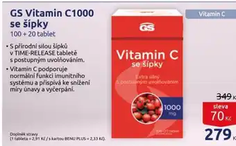 Benu GS Vitamin C1000 se šípky nabídka