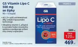 Benu GS Vitamin Lipo C 500 mg se šípky nabídka