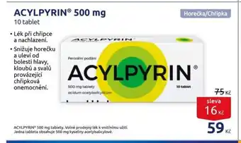 Benu ACYLPYRIN® 500 mg nabídka