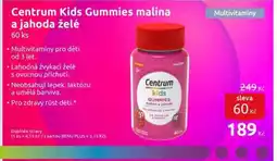 Benu CENTRUM Kids Gummies malina a jahoda želé nabídka