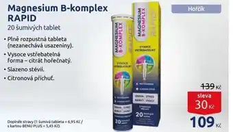 Benu Magnesium B-komplex RAPID nabídka