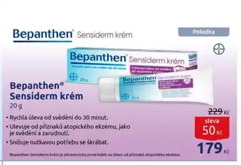 Benu Bepanthen Sensiderm krém nabídka