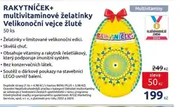 Benu RAKYTNÍČEK+ multivitaminové želatinky Velikonoční vejce žluté nabídka