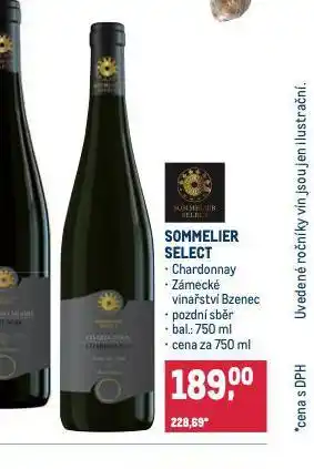 Makro Sommelier select chardonnay nabídka