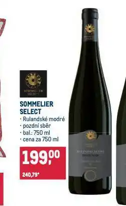 Makro Sommelier select rulandské modré nabídka