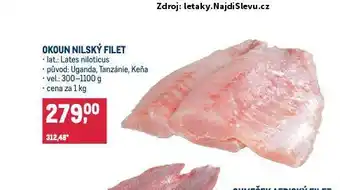 Makro Okoun nilský filet nabídka