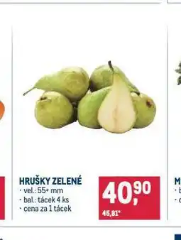 Makro Hrušky zelené nabídka