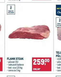 Makro Flank steak nabídka