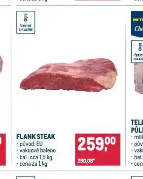 Makro Flank steak nabídka