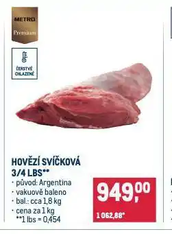 Makro Hovězí svíčková nabídka