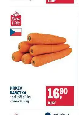 Makro Mrkev karotka nabídka