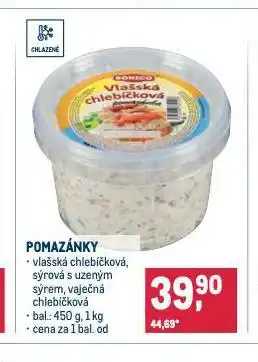 Makro Pomazánka vaječná chlebíčková nabídka