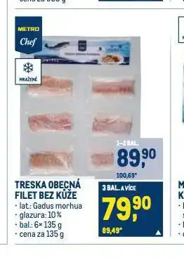 Makro Treska obecná filet bez kůže nabídka