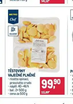 Makro Těstoviny vaječné plněné nabídka