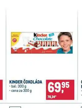 Makro Kinder čokoláda nabídka