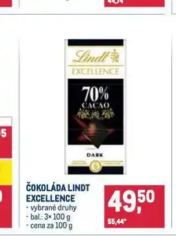 Makro Lindt excellence čokoláda nabídka