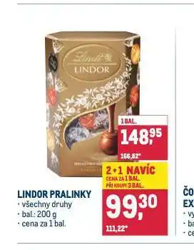 Makro Lindor pralinky nabídka