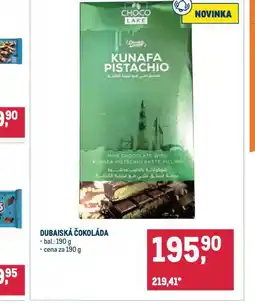 Makro Dubaiská čokoláda nabídka