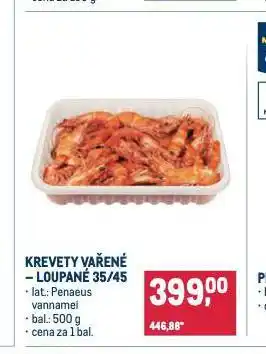 Makro Krevety vařené nabídka