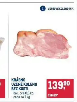 Makro Krásno uzené koleno bez kosti nabídka