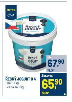 Makro Řecký jogurt nabídka