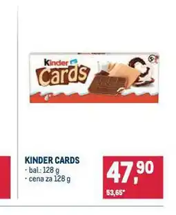 Makro Kinder cards nabídka