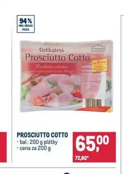 Makro Prosciutto cotto nabídka