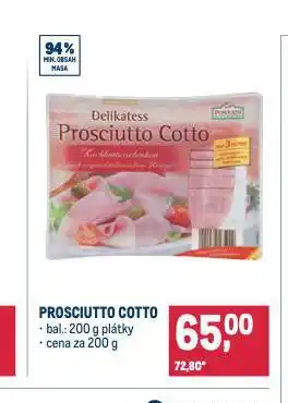 Makro Prosciutto cotto nabídka