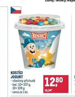 Makro Kostíci jogurt nabídka