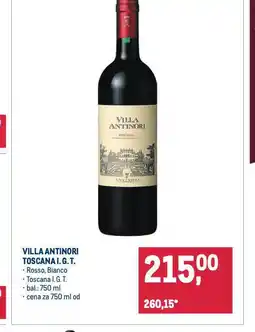 Makro Villa antinori toscana nabídka