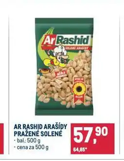 Makro Arrashid arašídy pražené solené nabídka