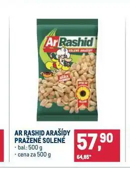 Makro Arrashid arašídy pražené solené nabídka