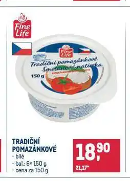 Makro Tradiční pomazánkové nabídka