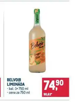 Makro Belvoir limonáda nabídka